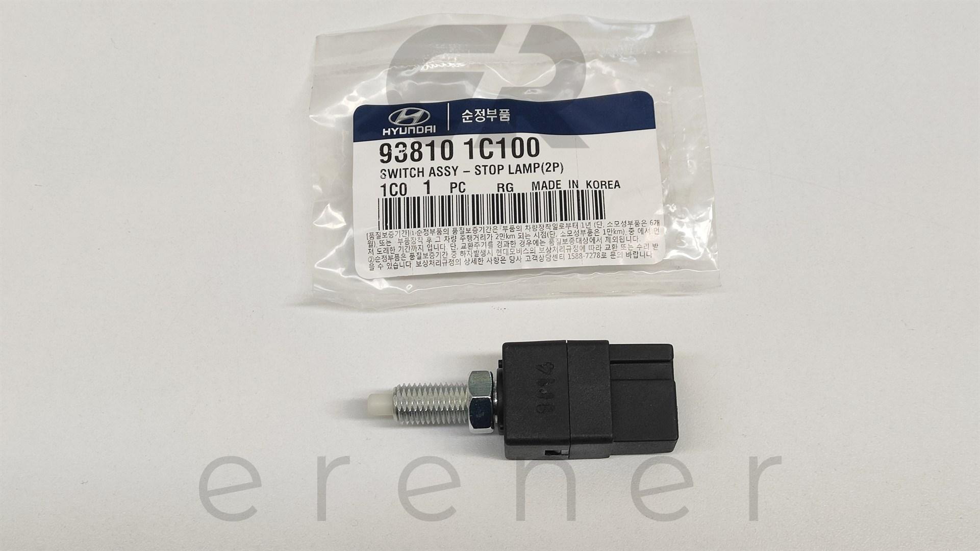 93810-1C100 2 Fiş GETZ 03> / STAREX 01> FREN MÜŞÜRÜ,HMC,93810-1C100 2 Fiş