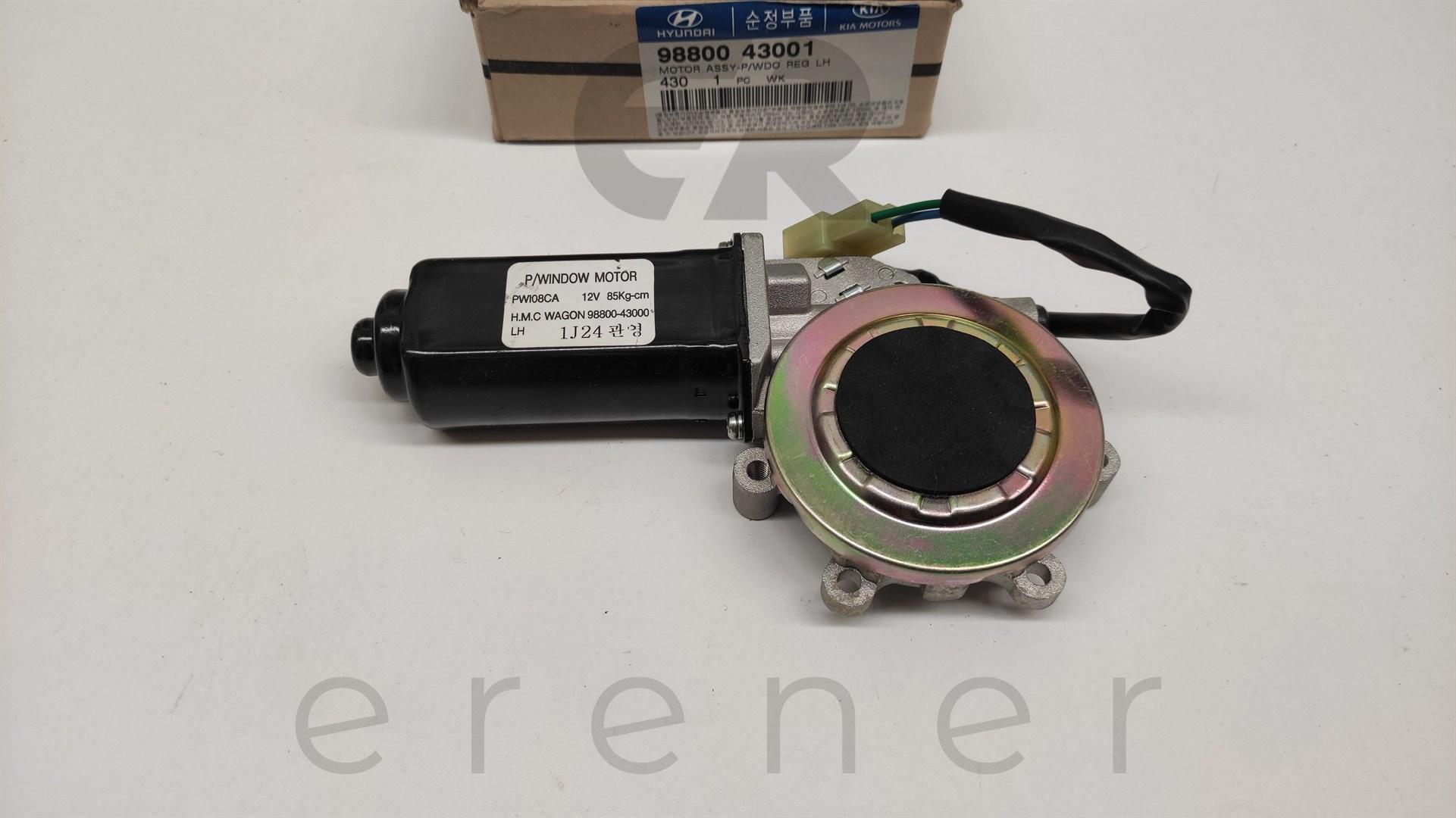 98800-43001 H100 L300 H100 KMYT 97> ÖN KAPI CAM MOTORU (SOL),HMC,98800-43001