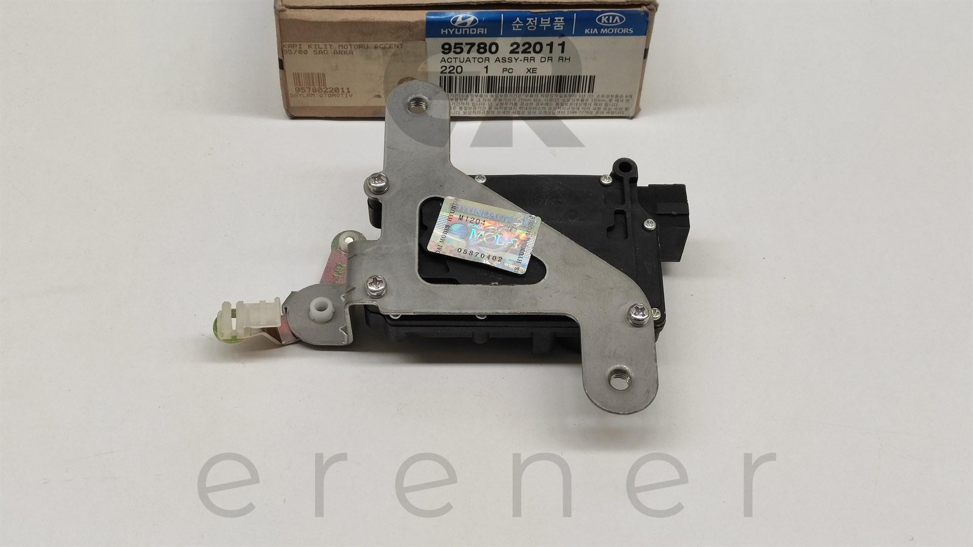 95780-22011 ACCENT 95-99 ARKA KAPI MEZKEZİ KİLİT MOTORU (SAĞ),HMC,95780-22011