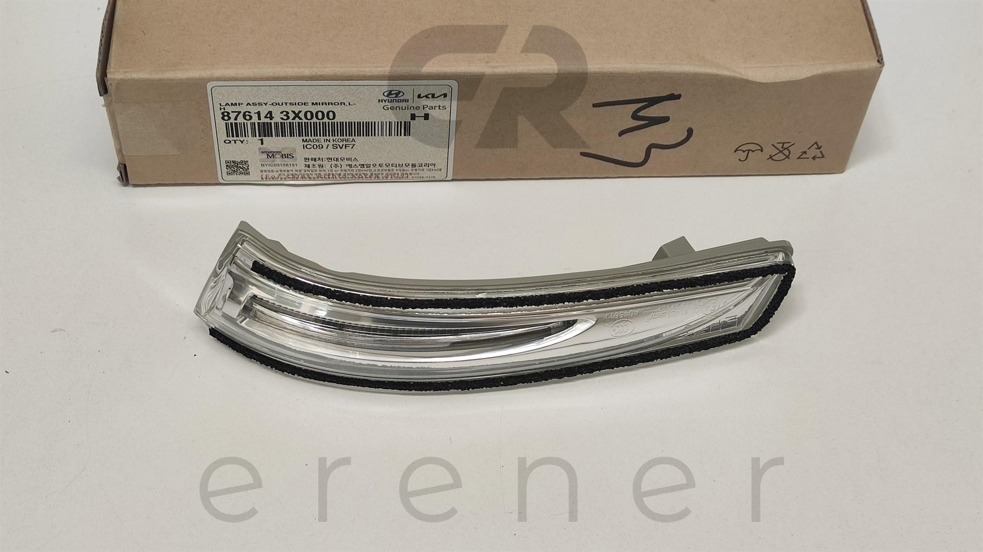 87614-3X000 ELENTRA 11> / İ30 12> AYNA SİNYAL LAMBASI (SOL),HMC,87614-3X000