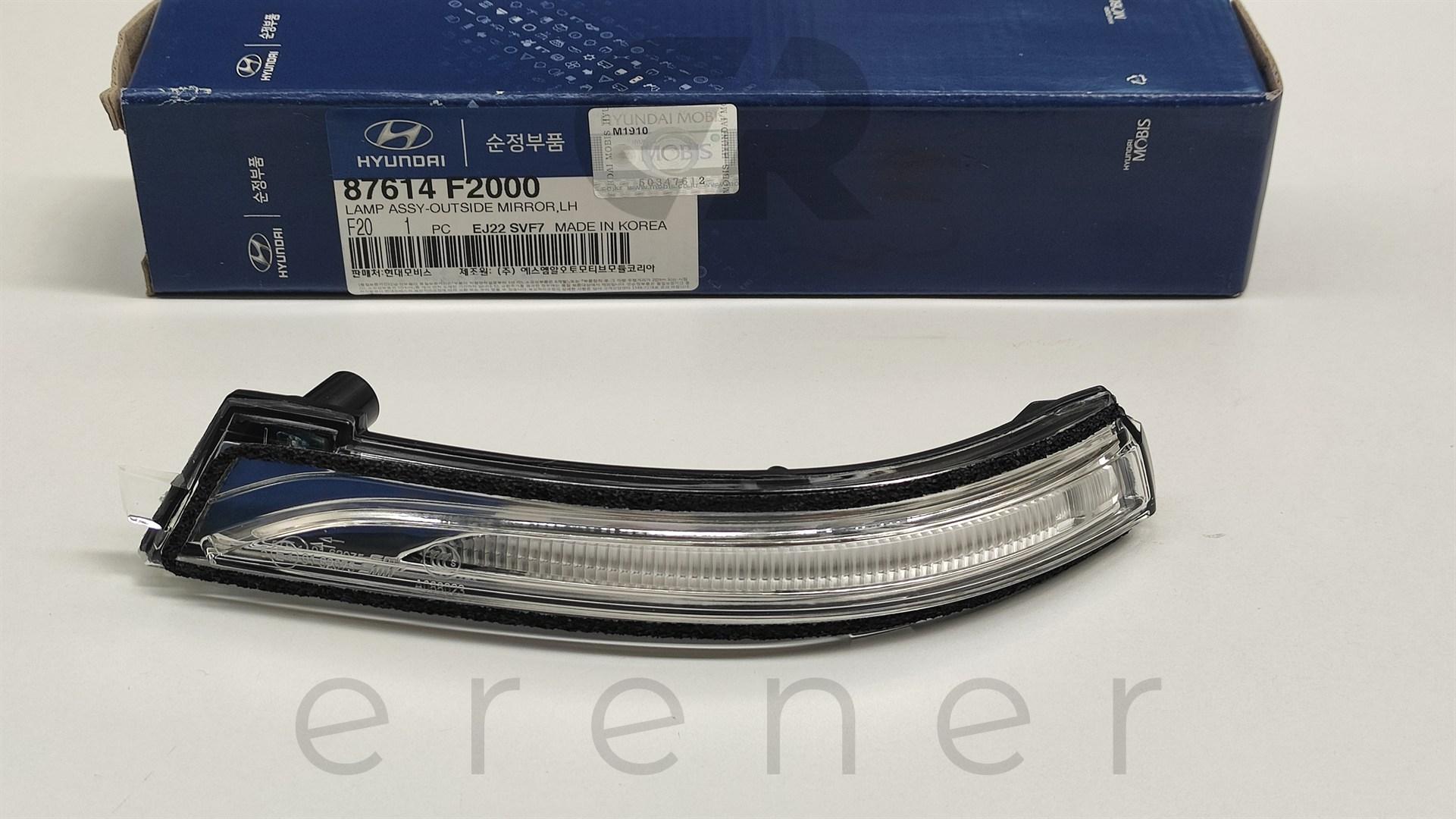 87614-F2000 ELENTRA 16> AYNA SİNYAL LAMBASI (SOL),HMC,87614-F2000