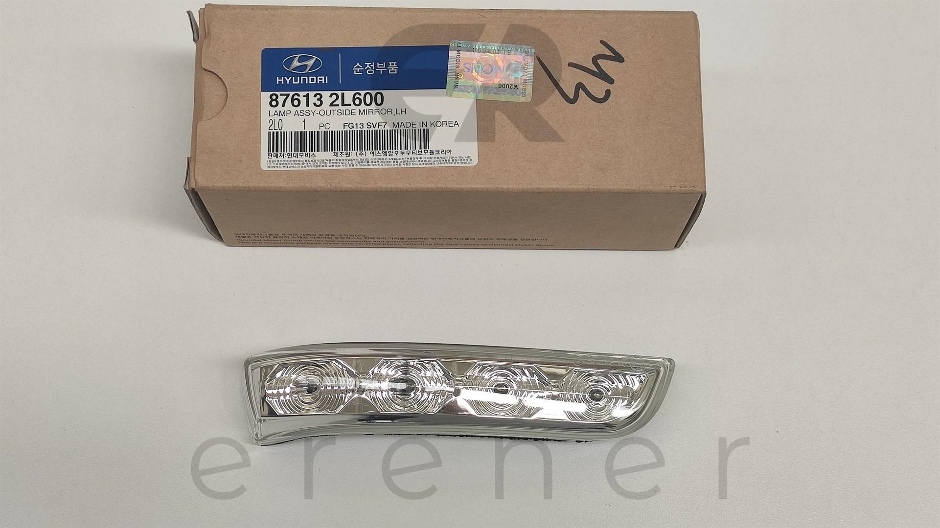 87613-2L600 İ30 10> AYNA SİNYAL LAMBASI (SOL),HMC,87613-2L600