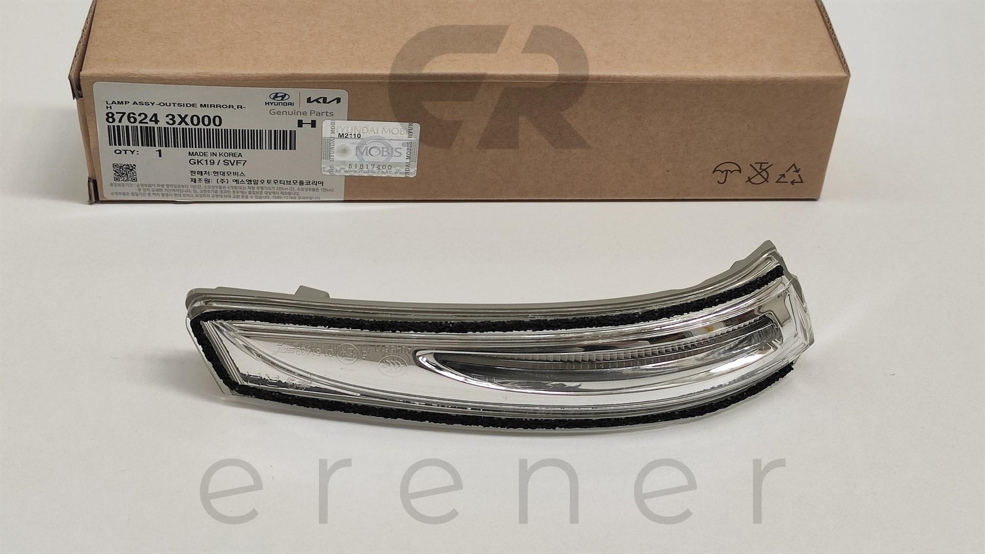 87624-3X000 ELENTRA İ30 11> AYNA SİNYAL LAMBASI (SAĞ),HMC,87624-3X000