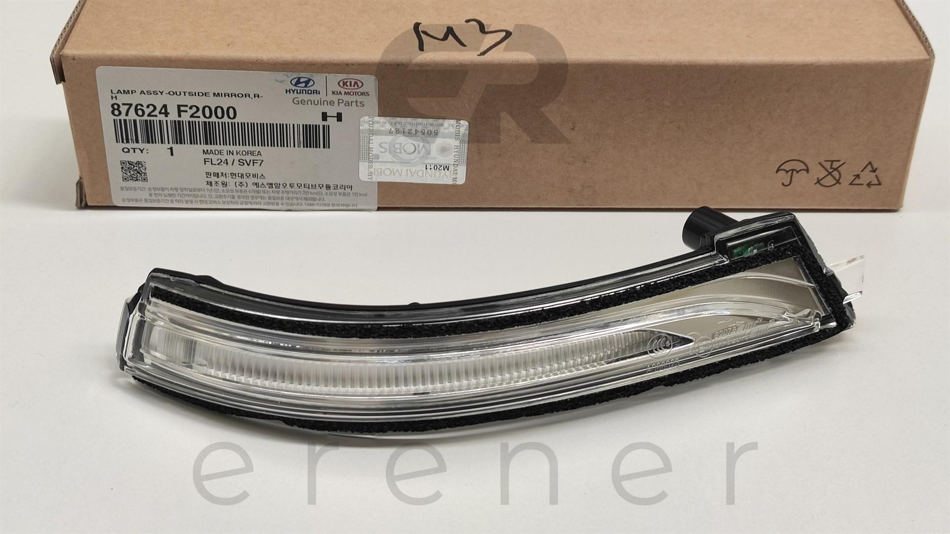 87624-F2000 ELENTRA 16> AYNA SİNYAL LAMBASI (SAĞ),HMC,87624-F2000