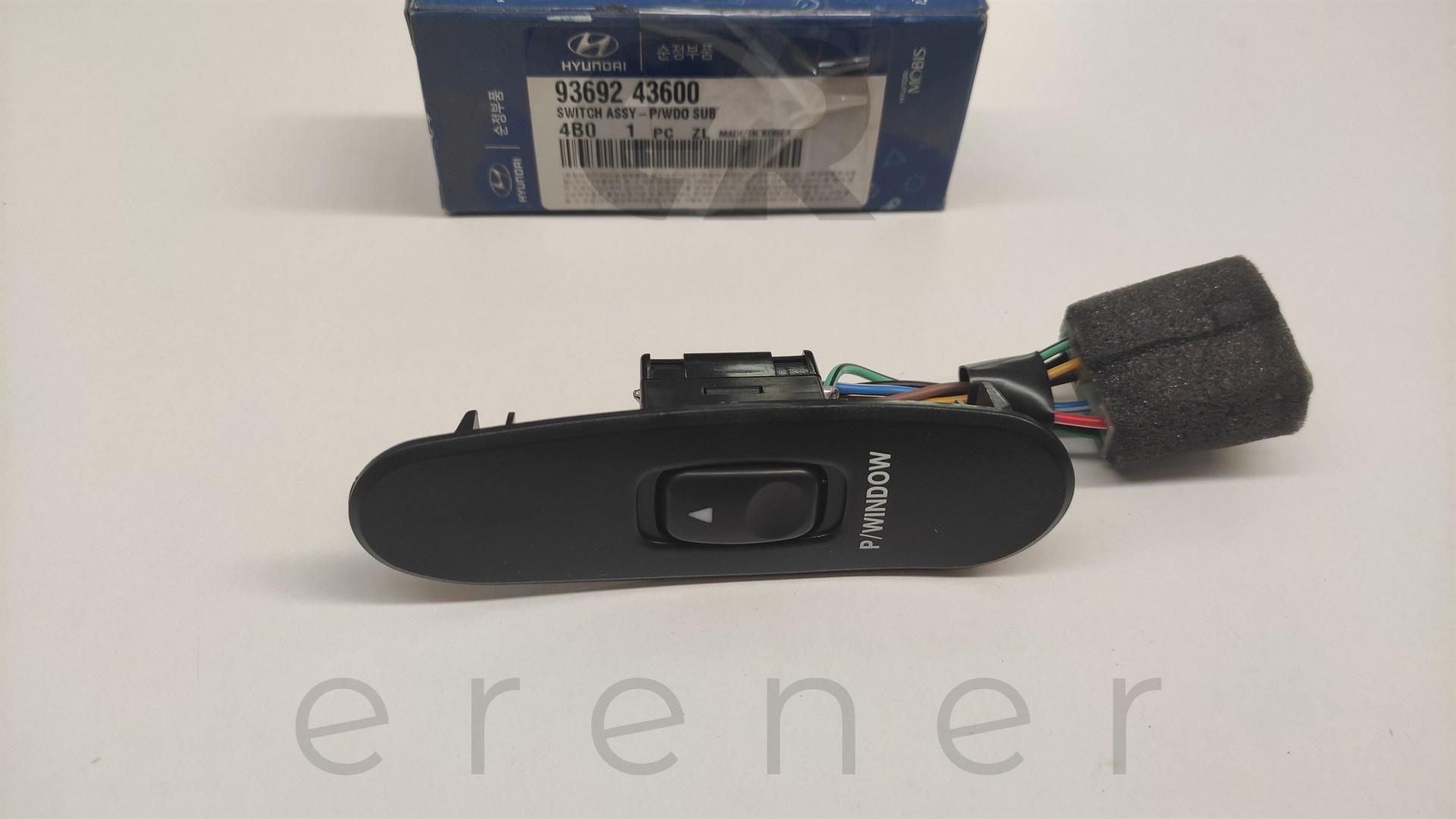 93692-43600 H100 H100 KMYT 97> CAM AÇMA DÜĞMESİ (SAĞ),HMC,93692-43600